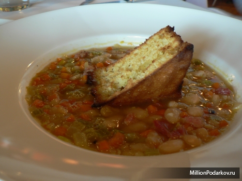 Кулинарный рецепт супа с фасолью