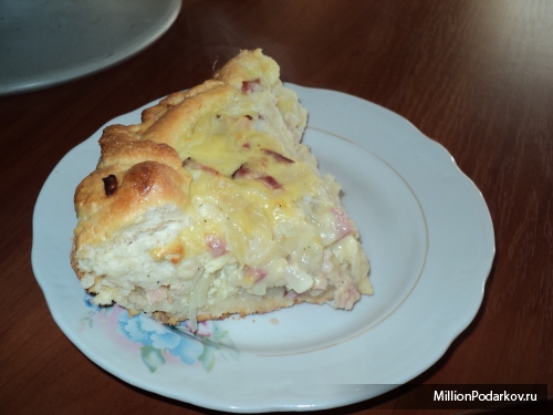 Кулинарные рецепты – Луковый пирог с беконом