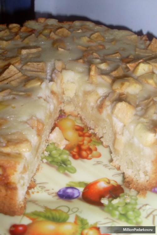 Кулинарные рецепты любящей жены – Яблочный пирог с кремом
