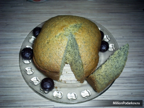 Рецепт для хлебопечки «Кекс с маком»