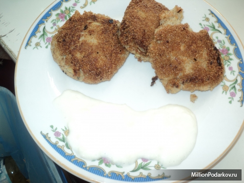 Рецепт грибных котлет с чесночным соусом Бешамель