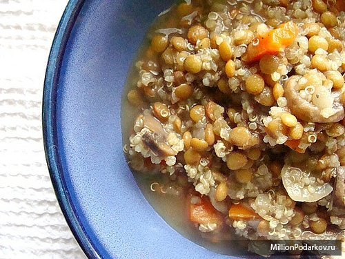 Рецепт из чечевицы – Суп из чечевицы и грибов