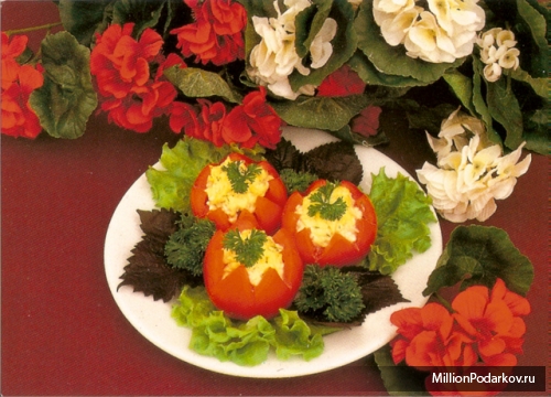 Рецепт кулинарии – Фаршированные помидоры
