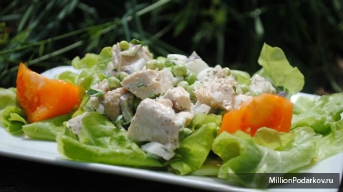 Рецепт салата из курицы с сельдереем