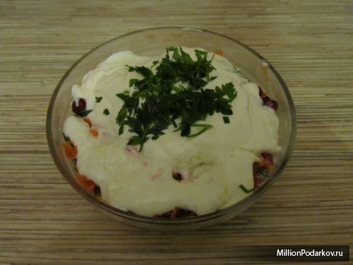 Рецепт салата из моркови со смородиной