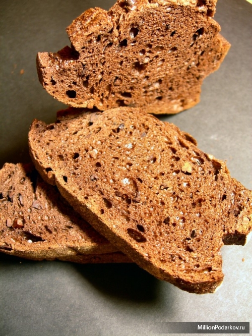 Рецепт выпечки в хлебопечке – Хлеб с медом и орехами