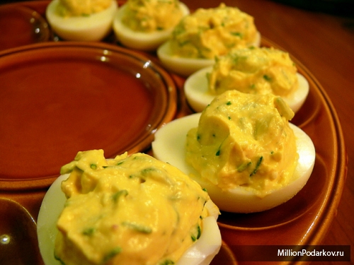 Рецепт – Яйца фаршированные грибной начинкой