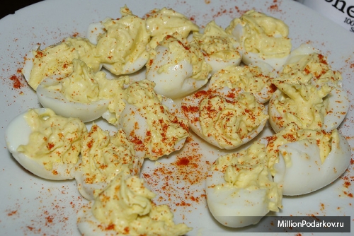 Рецепт – Яйца фаршированные паштетом печени трески