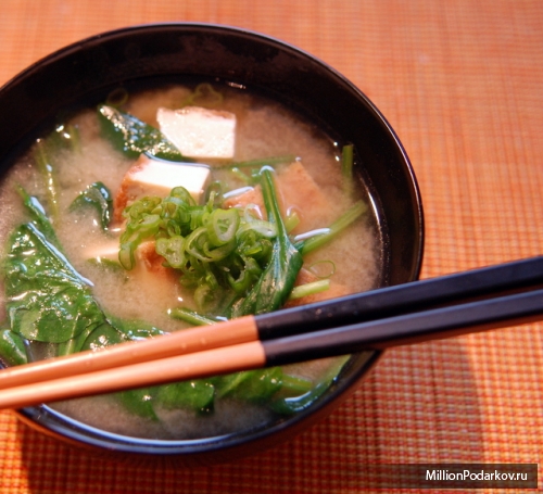 Рецепты блюд японской кухни: Суп “Мисо”