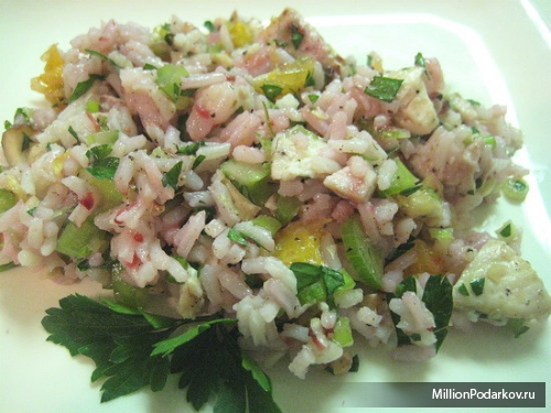 Японская кухня рецепт салата – Рисовый с курицей Японская кухня рецепт салата – Рисовый с курицей