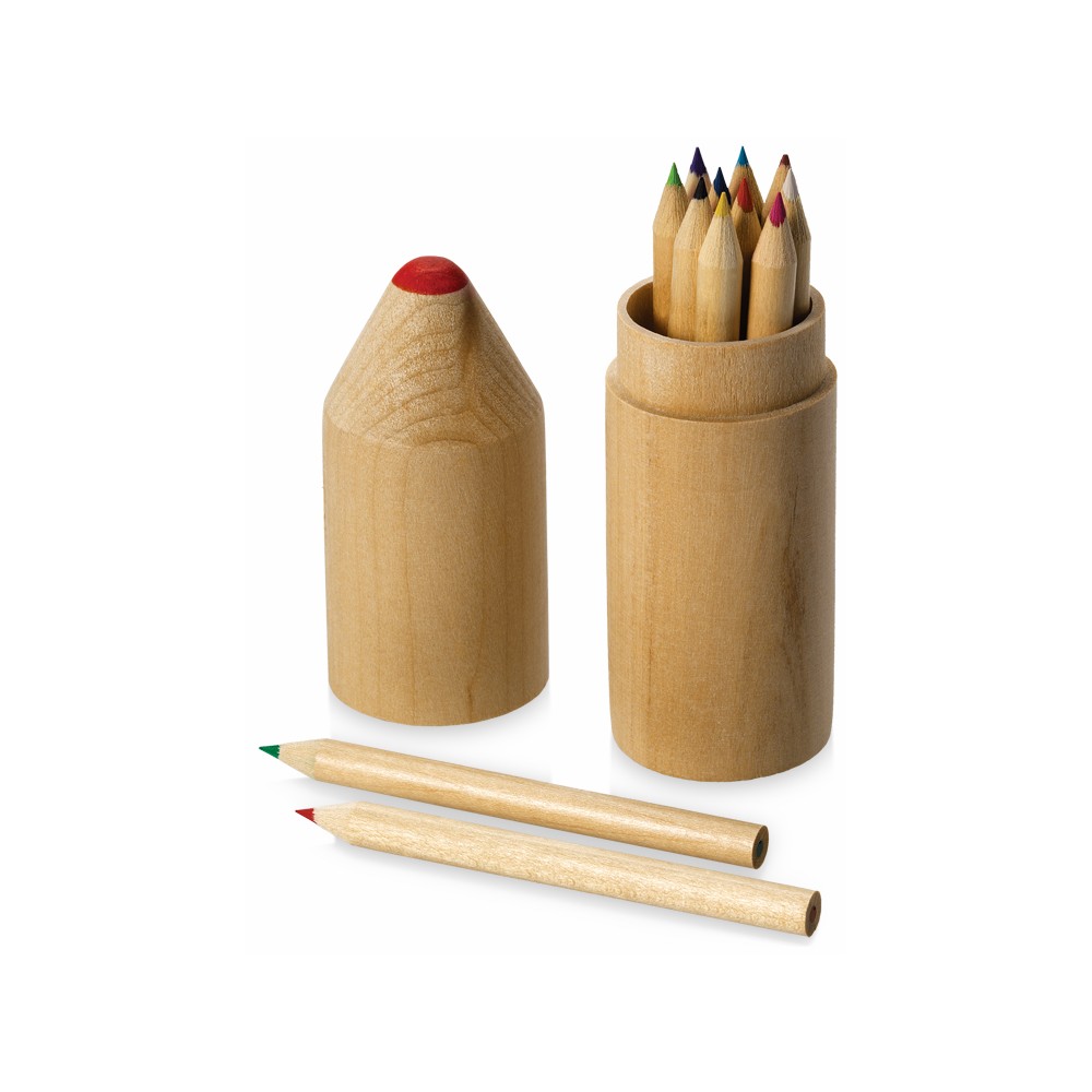 Набор цветных карандашей в футляре - фото