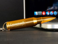 Флешка-пуля Золотая именная 16 Гб с гравировкой - фото