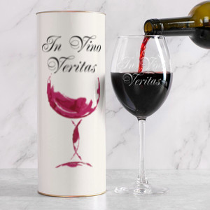 Бокал для вина в тубусе In Vino Veritas - фото