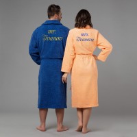 Комплект халатов с вышивкой Мистер и миссис - фото