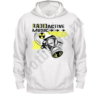 Толстовка с капюшоном Radioactiv music - фото
