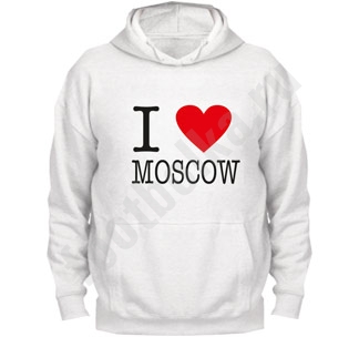 Толстовка I love Moscow - фото