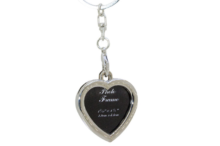 Брелок Fashion Jewelry Сердце для вставки фото с гравировкой - фото