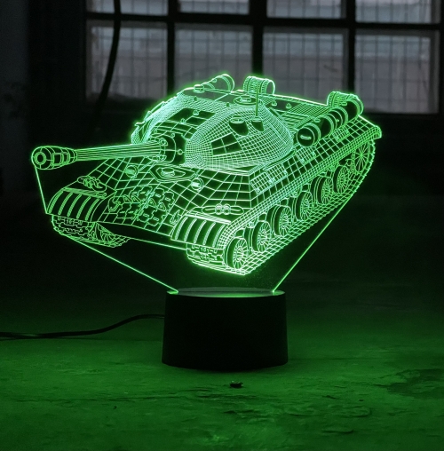 3D светильник «Танк ИС-3» - фото