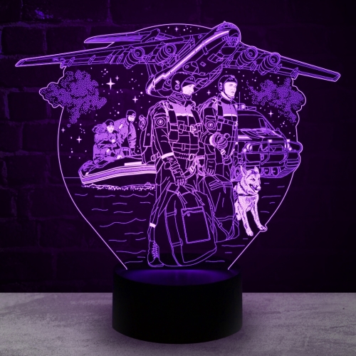 3D светильник «Спасатели» - фото