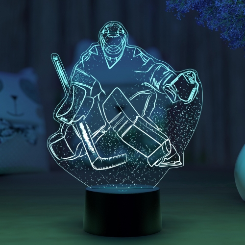 3D светильник «Хоккеист - голкипер (вратарь)» - фото