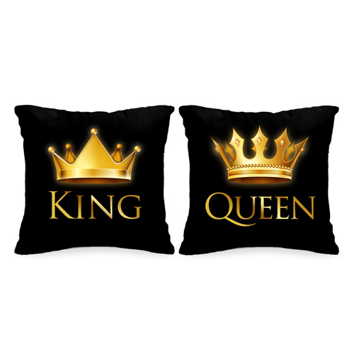 Парные подушки «King и Queen» - фото