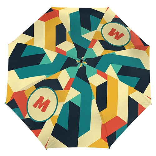 Зонт с Вашей монограммой «Геометрия» - фото