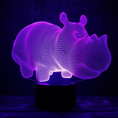 3D светильник «Бегемотик» - фото