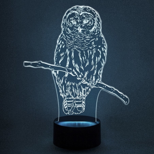 3D светильник «Хищная сова» - фото