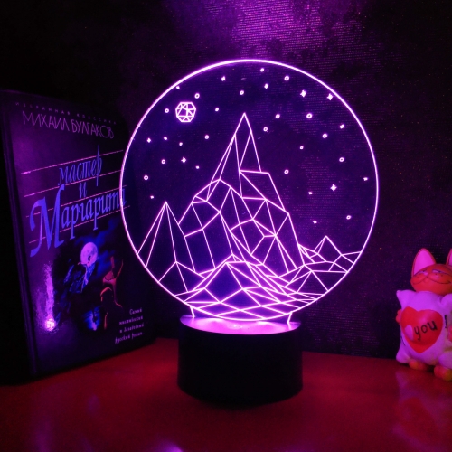 3D светильник «Гора» - фото