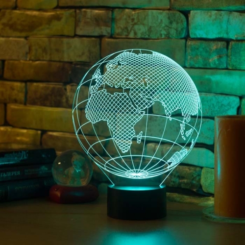 3D светильник «Глобус (Европа)» - фото