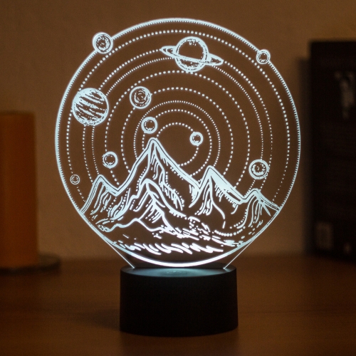 3D светильник «Галактический Альбион» - фото