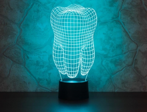 3D светильник «Зуб» - фото