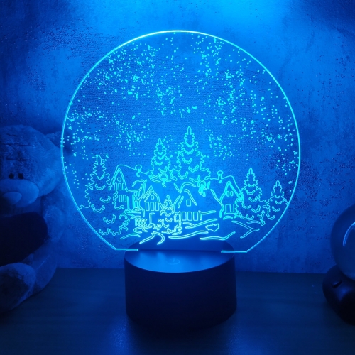 3D светильник «Зимняя ночь» - фото