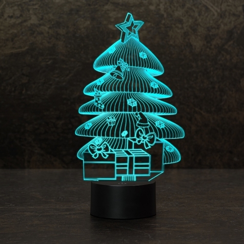 3D светильник «Ёлочка в Новый год» - фото