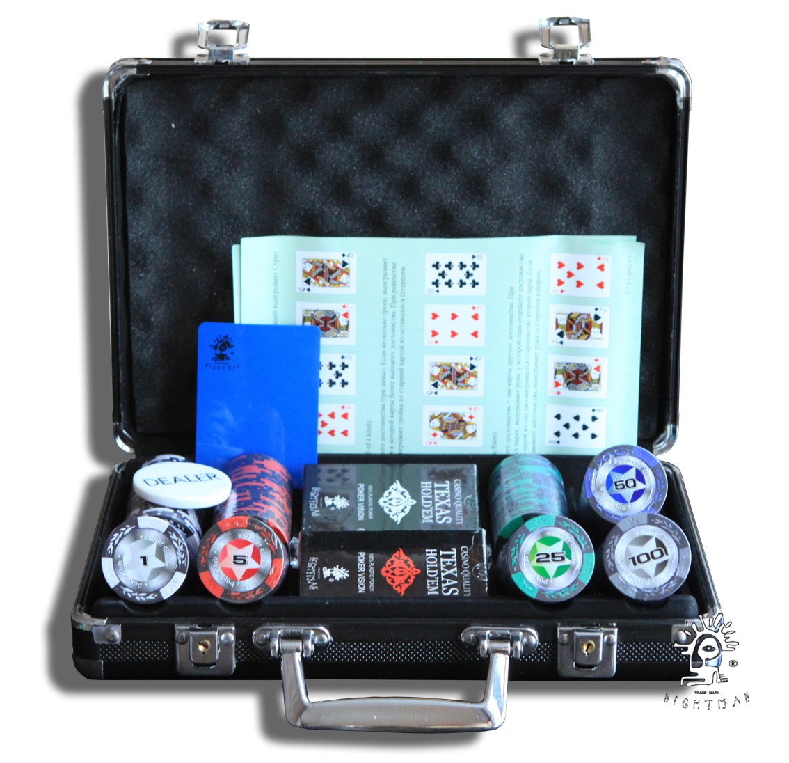 Профессиональный набор для игры в покер. STARS 200, 119-500076 - фото