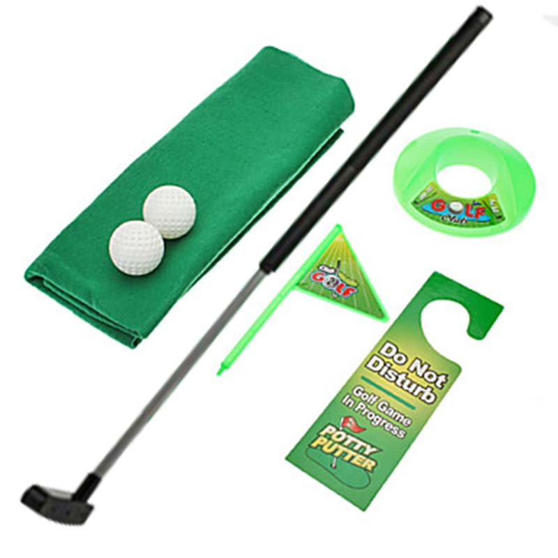 Домашний мини-гольф с ковриком для туалета(2 мяча в наборе) - фото