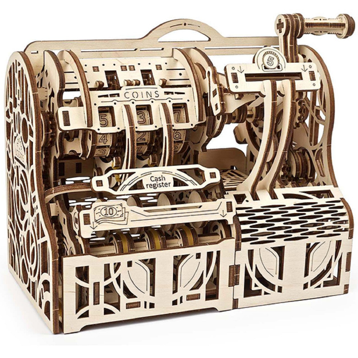 Сборная модель Ugears Кассовый аппарат (24,5*15,3*17,8 см) - фото