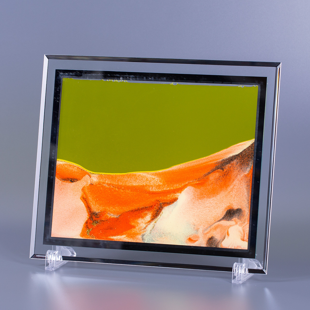 Песочная картина L оранжево-желтая 25х30 см - фото