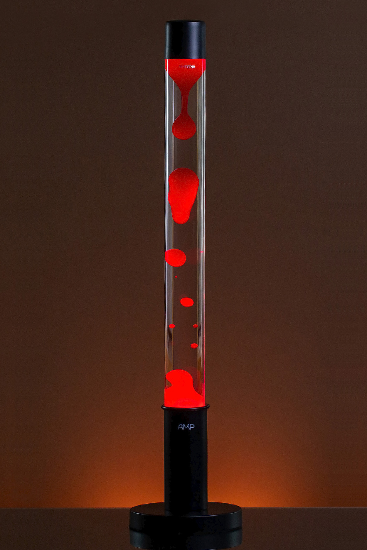 Напольная Лава лампа Amperia Falcon Красная/Прозрачная (76 см) - фото