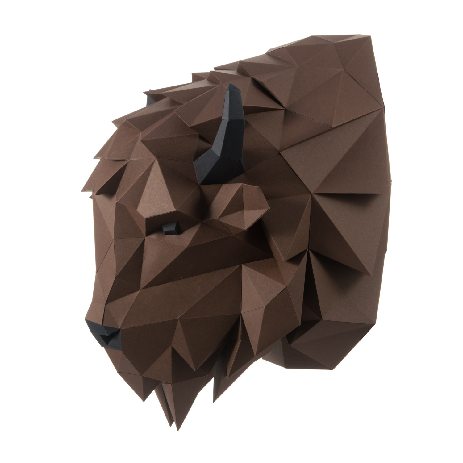 3D-конструктор Paperraz Зубр Волат (коричневый) - фото