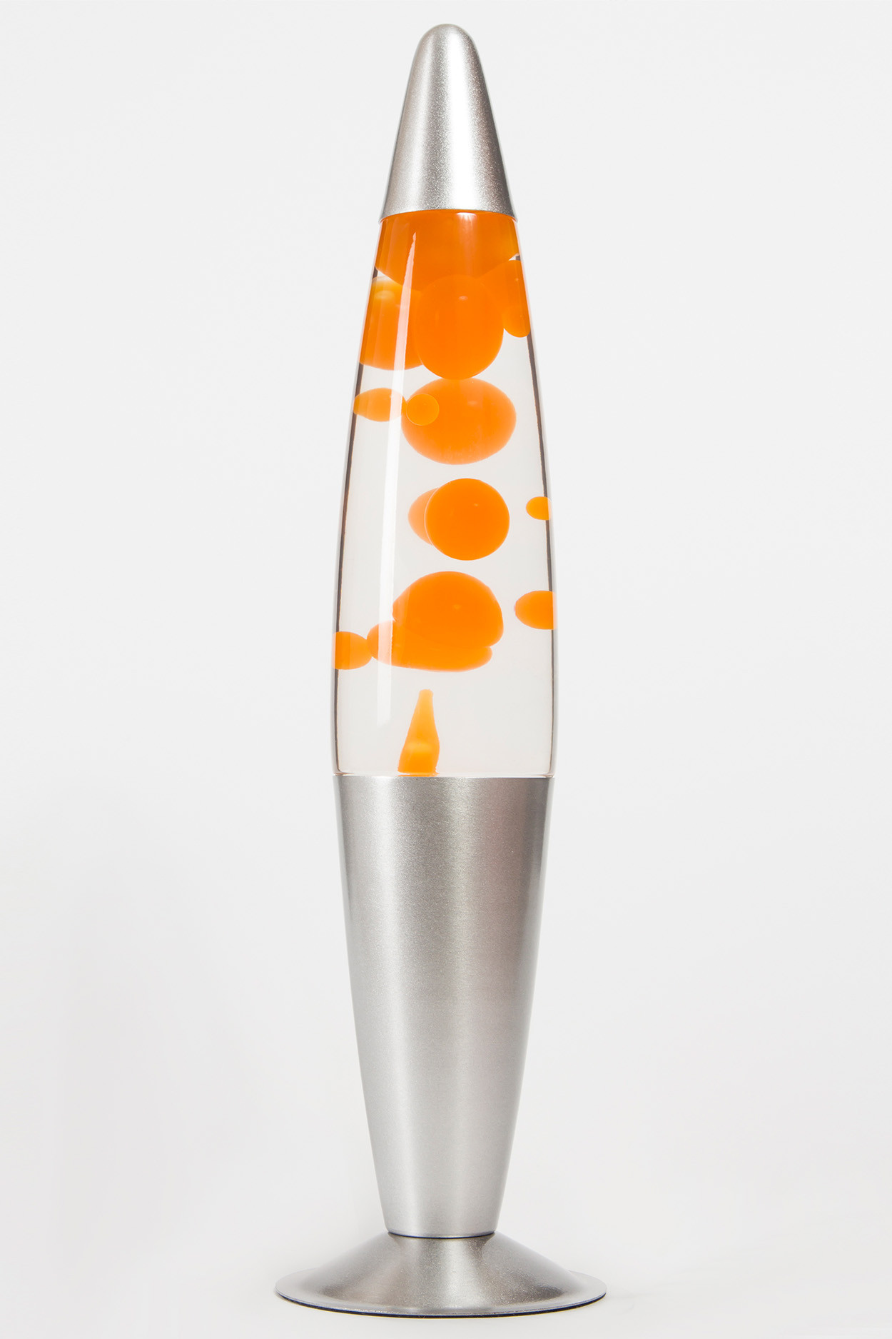 Лава-лампа 41см Оранжевая/Прозрачная (Воск) - фото