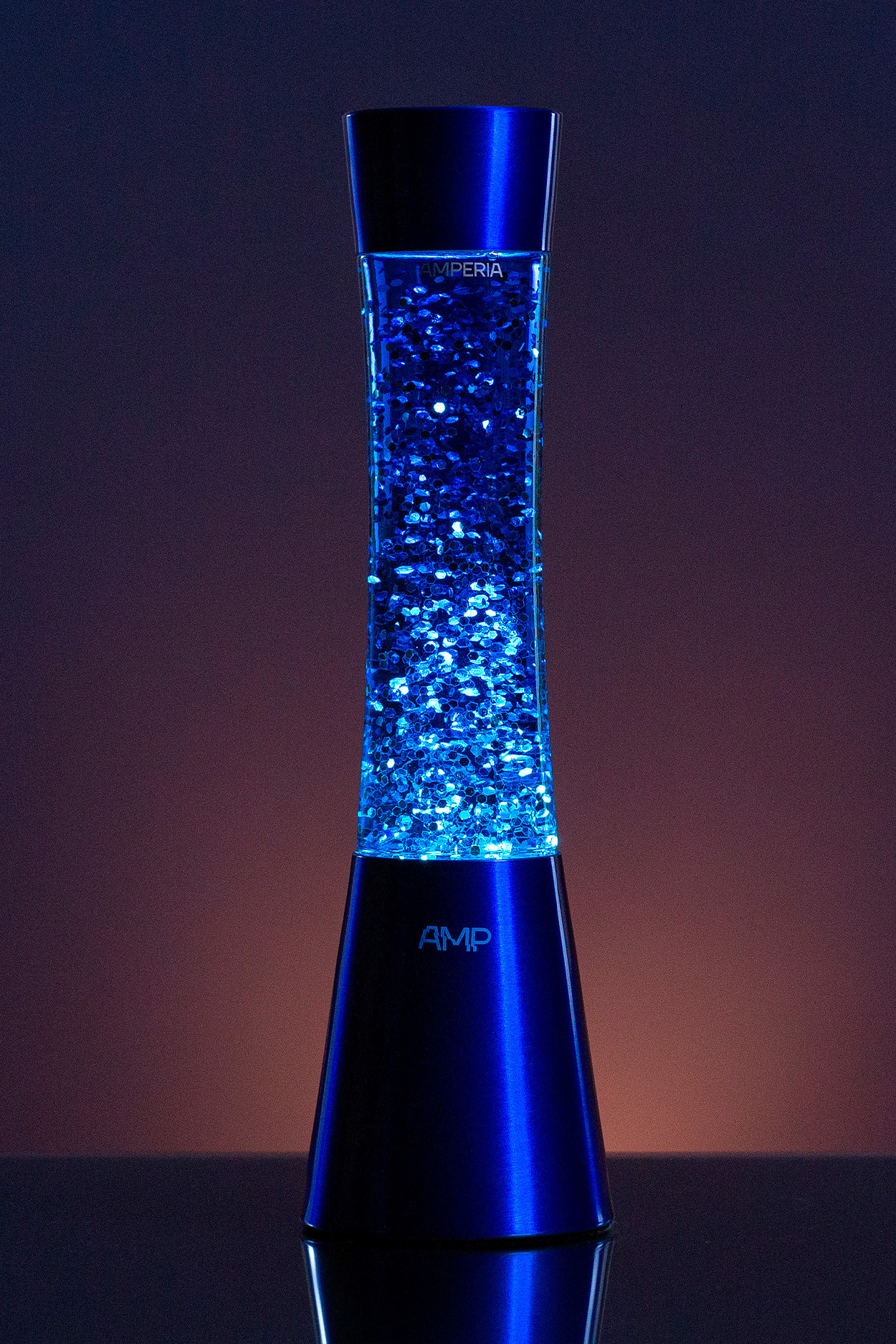 Лава лампа Amperia Grace Сияние Синее (39 см) - фото