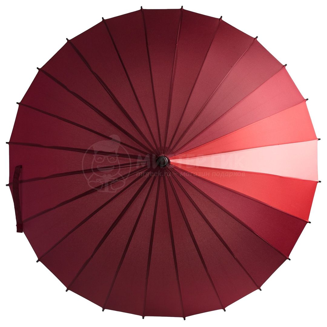Зонт-трость Спектр (красный) - фото