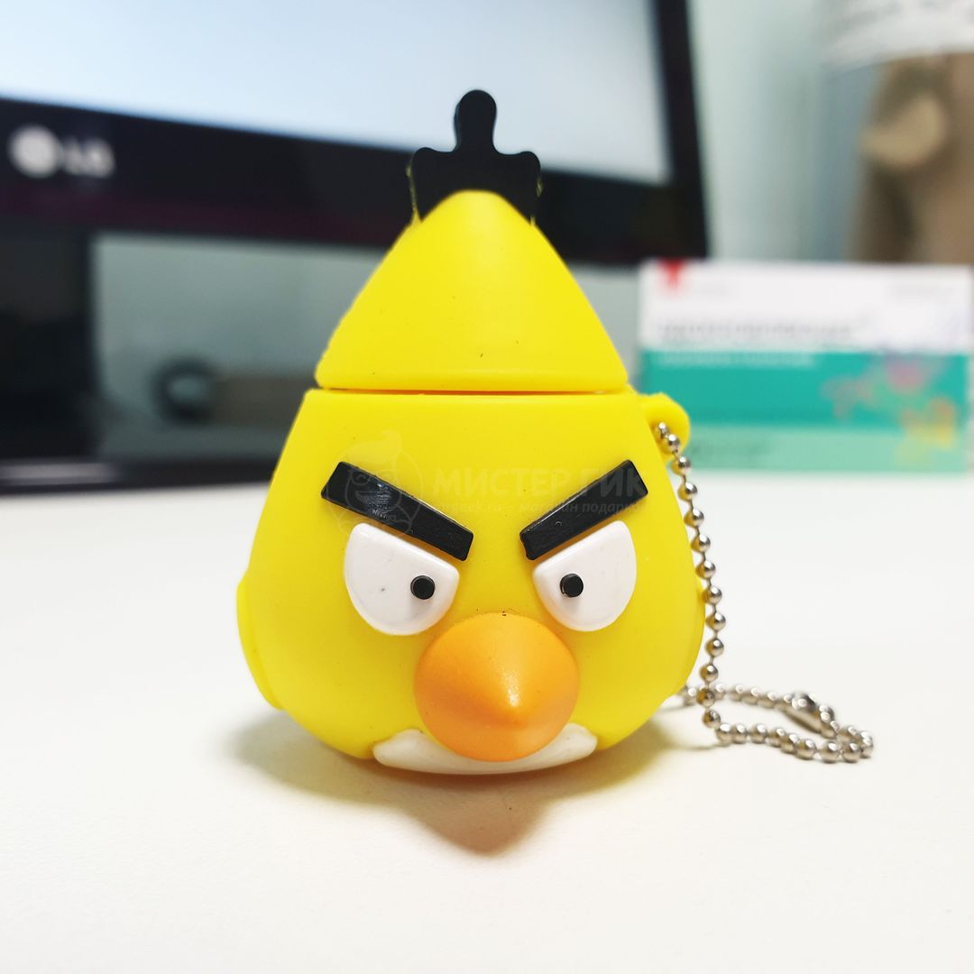 Флешка Angry Birds Желтая птичка 32 Гб - фото