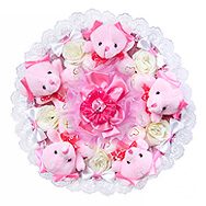 Букет из игрушек Бантик - фото