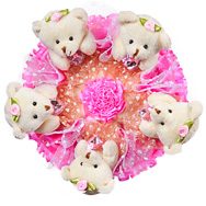 Букет из игрушек Кокетка - фото