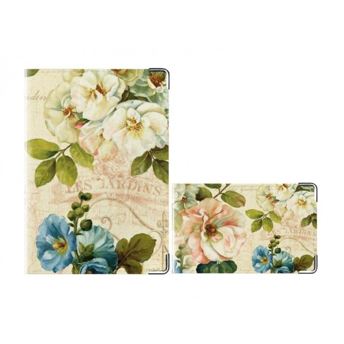 Комплект Vintage flowers: обложка на паспорт и визитница - фото