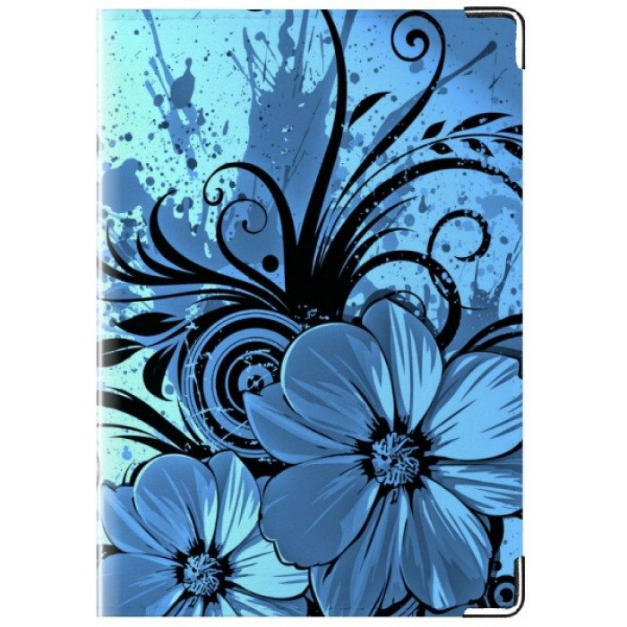 Обложка на паспорт Blue Flower - фото