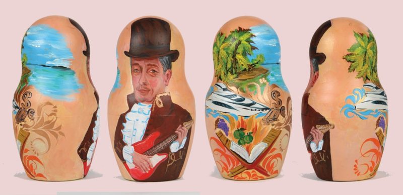 Матрешка шарж - фото