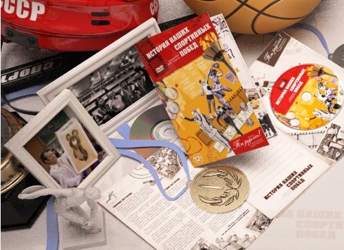 DVD открытка Истории наших спортивных побед - фото